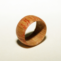 Кольцо "Пламень" из древесины дуба