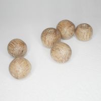 Бусины из древесины манго. Округлые. 16-18 мм.